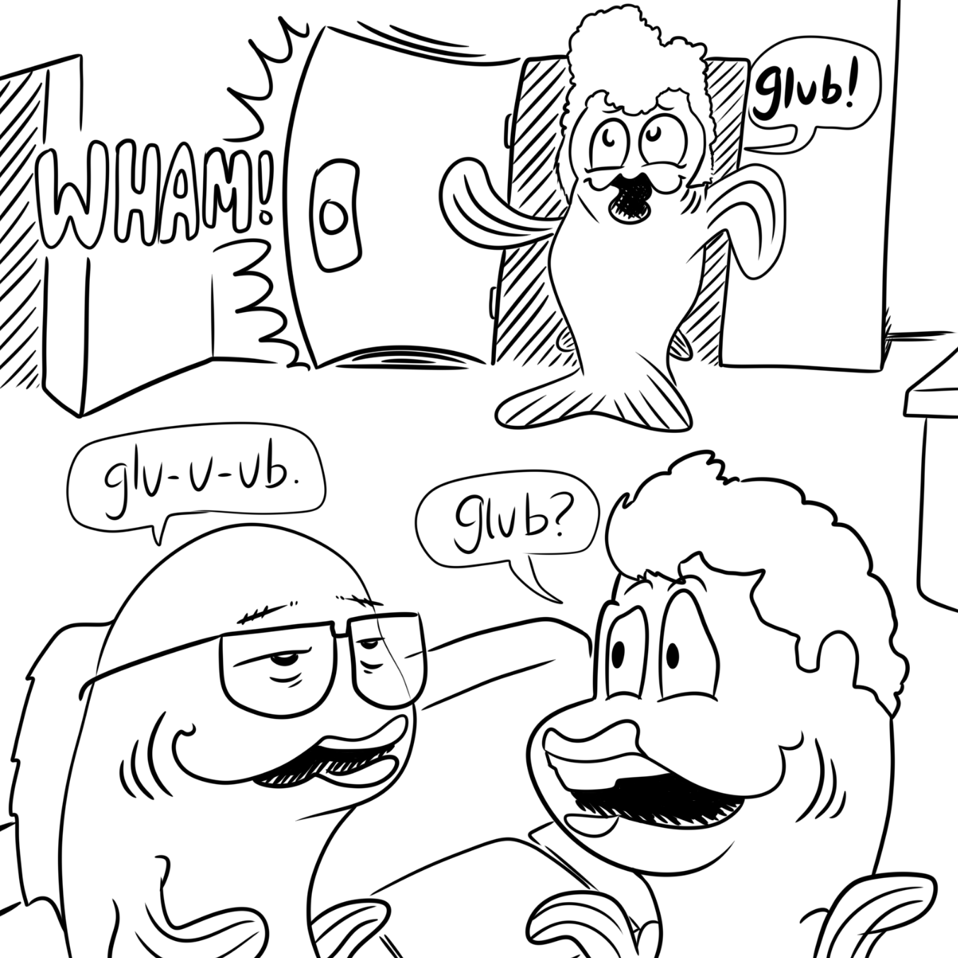  - Online Drawing Game Comic Strip Panel by Wizard Croissant