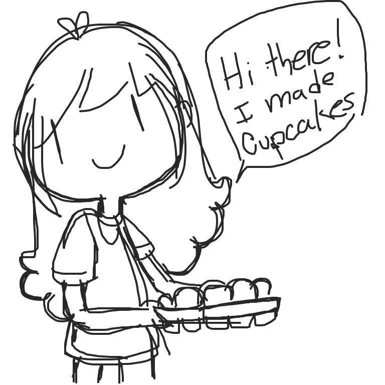 Liked webcomic I made cupcakes!