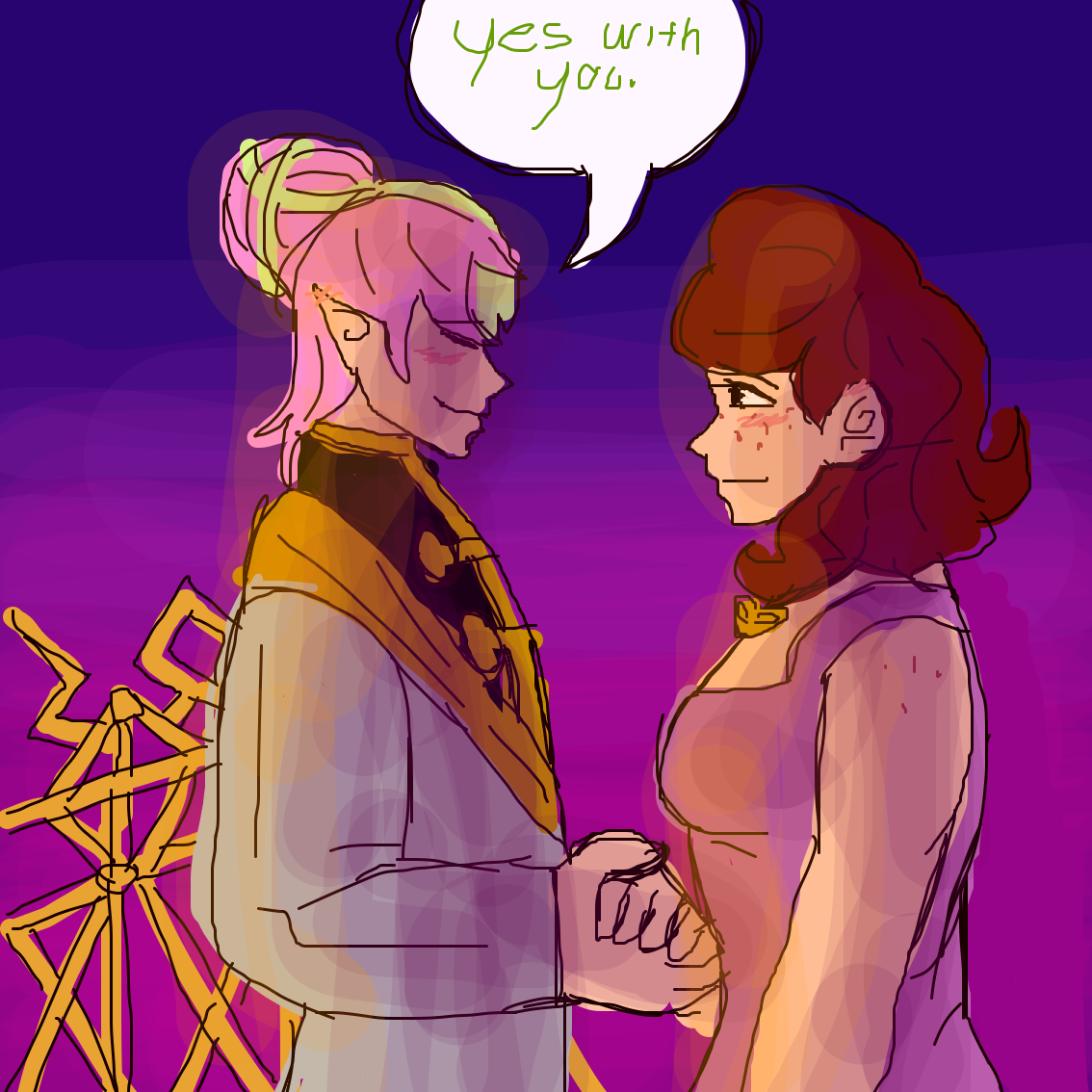 Drawing in A dance with bear by MY~LEIGH