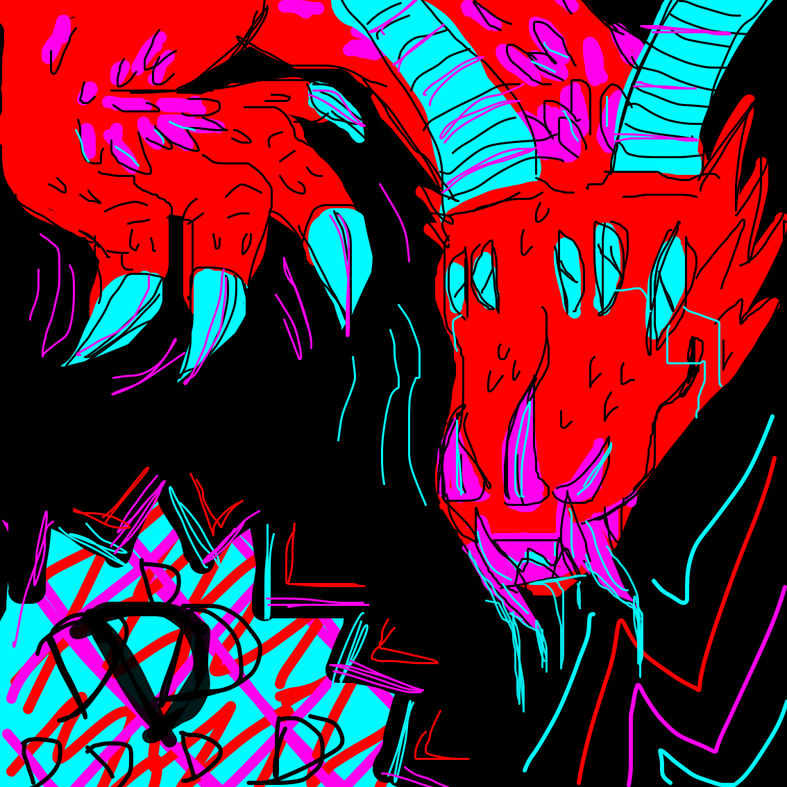 Drawing in RETINA BURN by MY~LEIGH