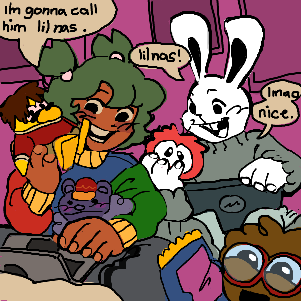 and that concludes the lil nas inside joke, lil nas. - Online Drawing Game Comic Strip Panel by dankie