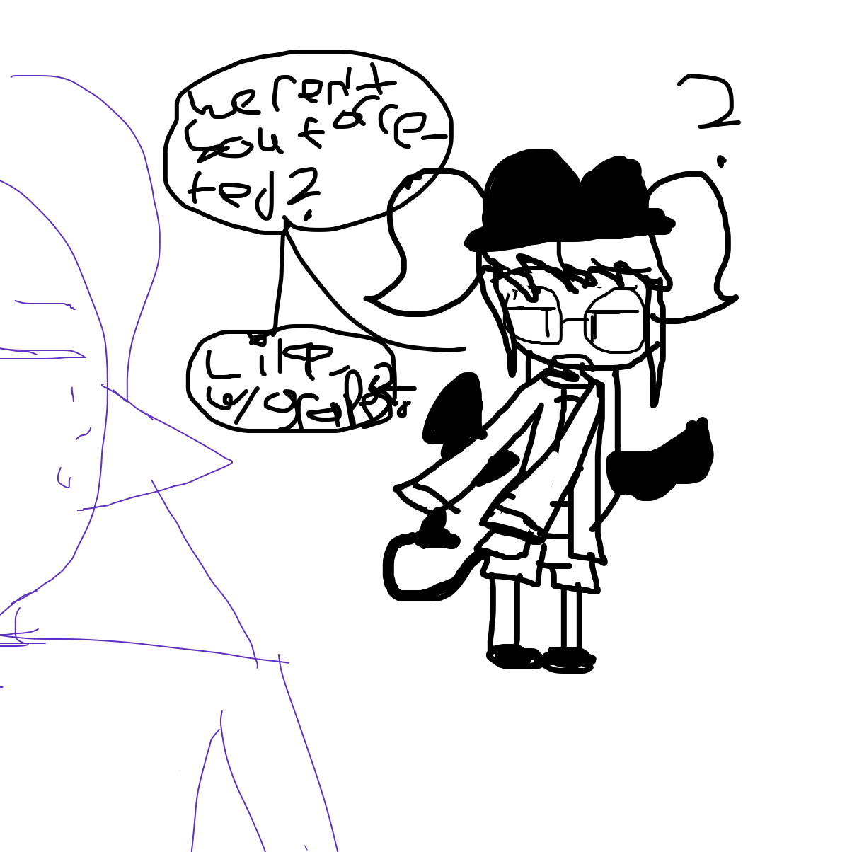 Oooooooo exposeddddd OxO - Online Drawing Game Comic Strip Panel by EmoWeeb_the_Simp