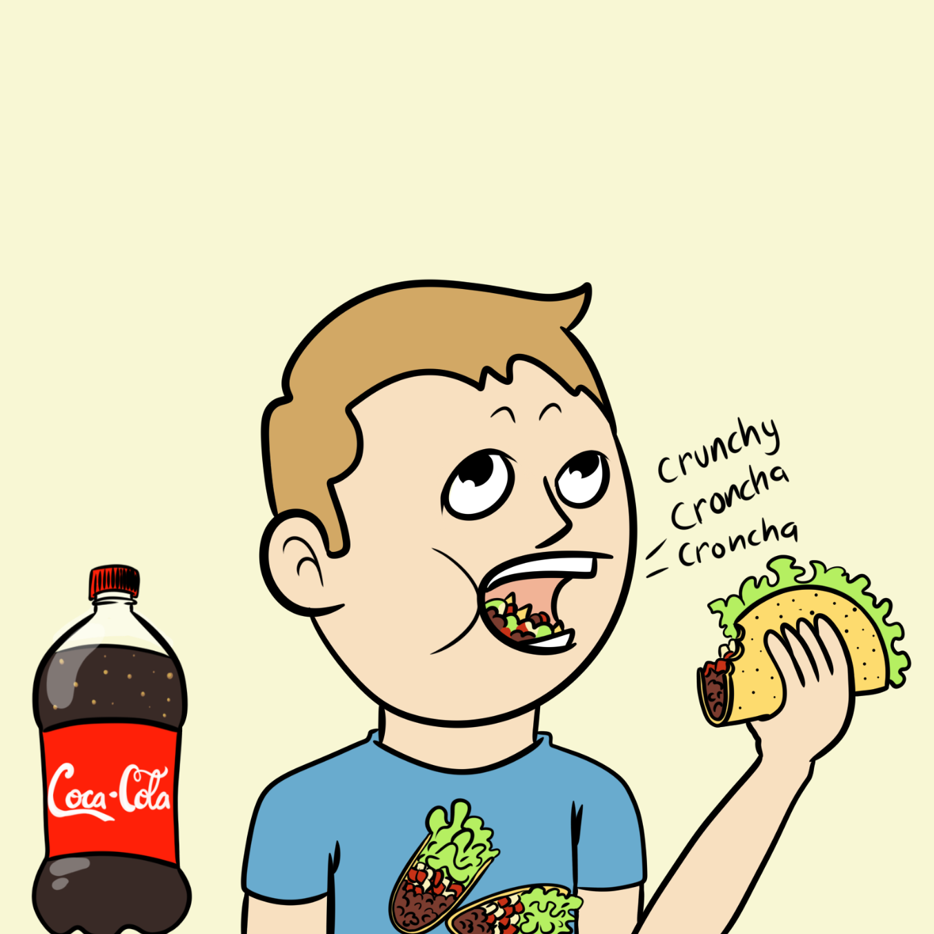 Drawing in Coke And Tacos Rocket by Wizard Croissant
