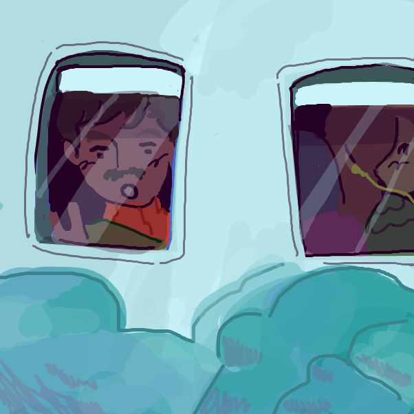 on the way home - Online Drawing Game Comic Strip Panel by dankie