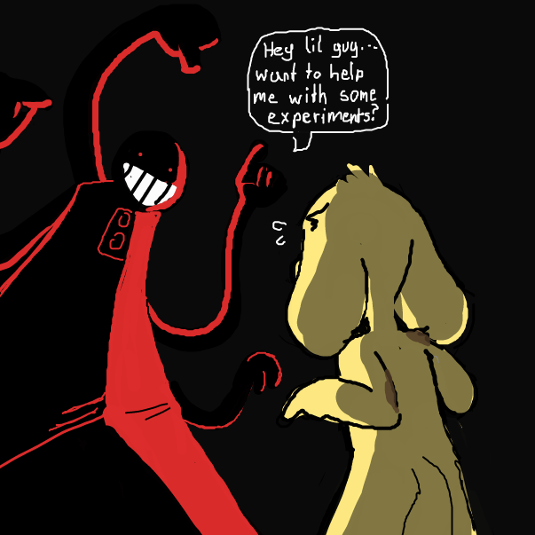 He is a run away lab dog! - Online Drawing Game Comic Strip Panel by Sluggishfella