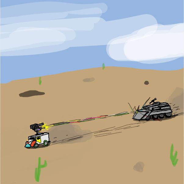 Drawing in The chase by Bountybooty