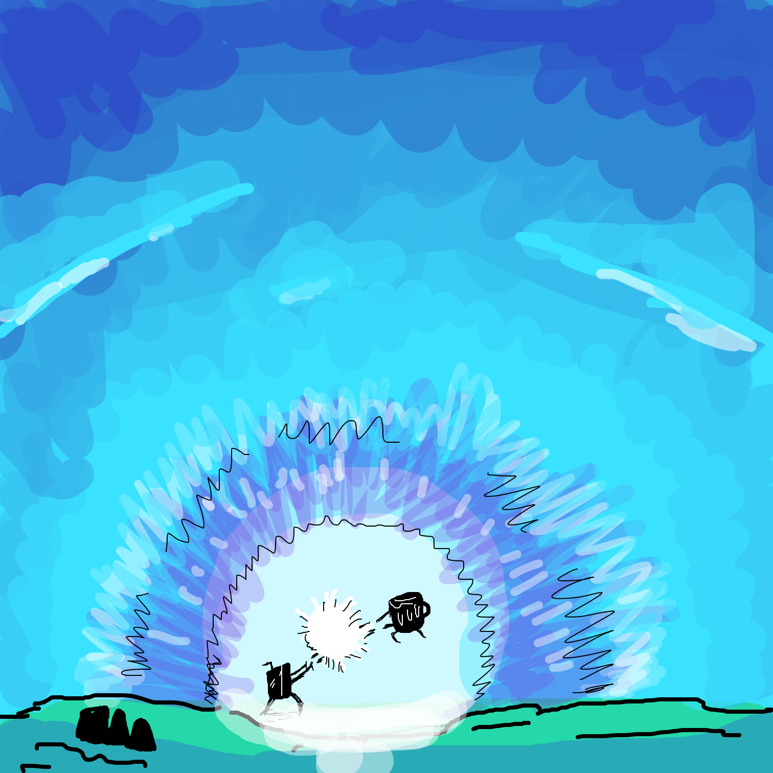 Drawing in Root Beer Kung Fu by Juleefish 