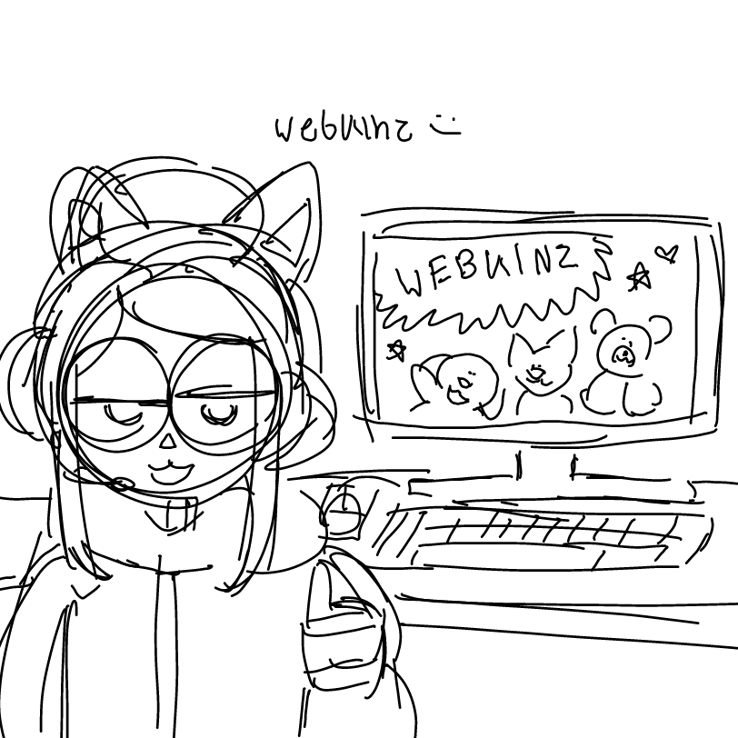 Drawing in I do be kinda edgy doe, kinda quirky doe by viv !