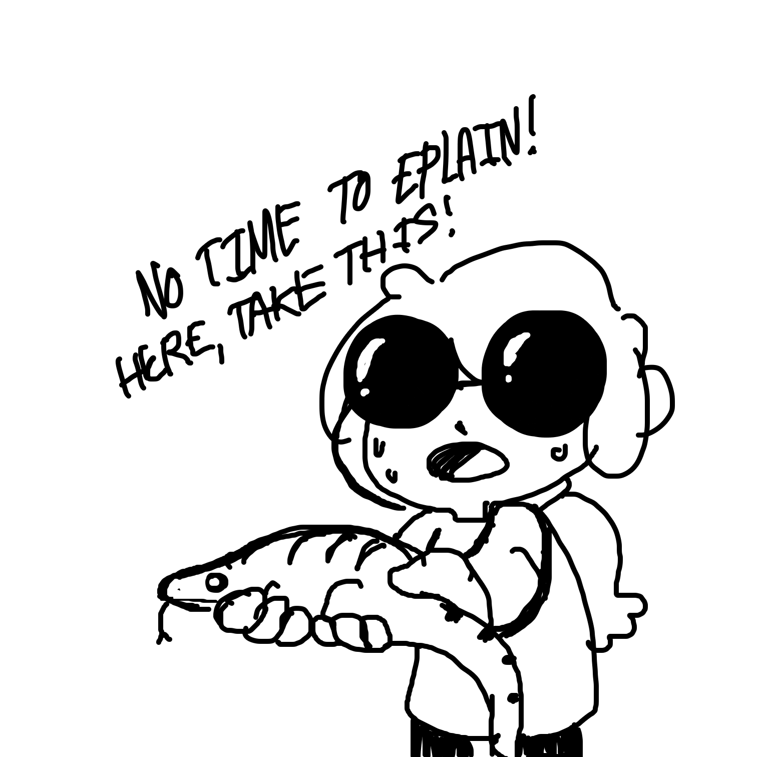 Liked webcomic No time to explain, just run!