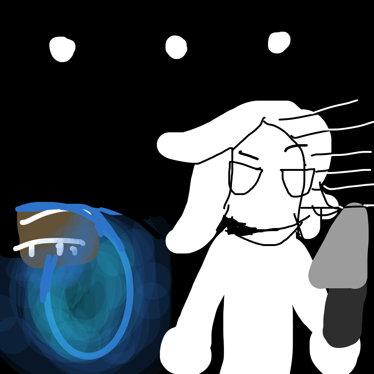 Hol up
Wait a minute
Sumn aint right- - Online Drawing Game Comic Strip Panel by EmoWeeb_the_Simp