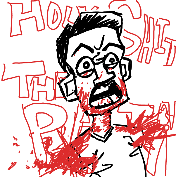 Holy Shit The PAIN  - Online Drawing Game Comic Strip Panel by deadacc
