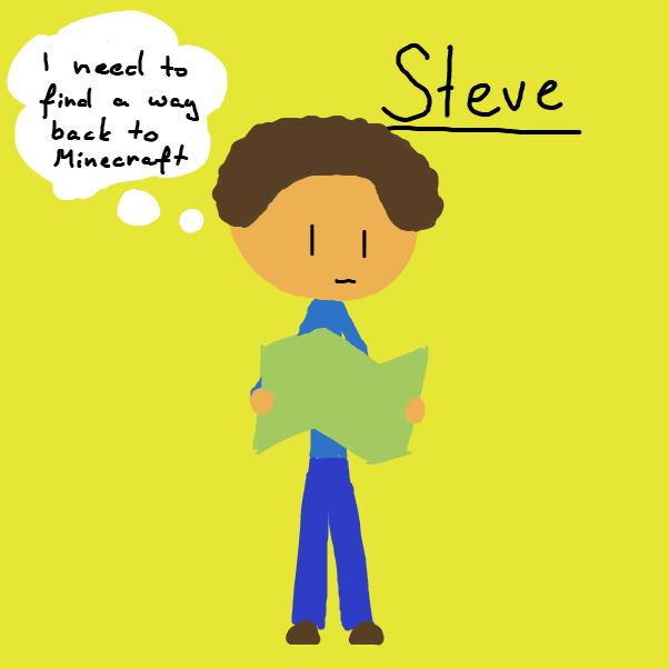 Drawing in Steve by Aluminimalism