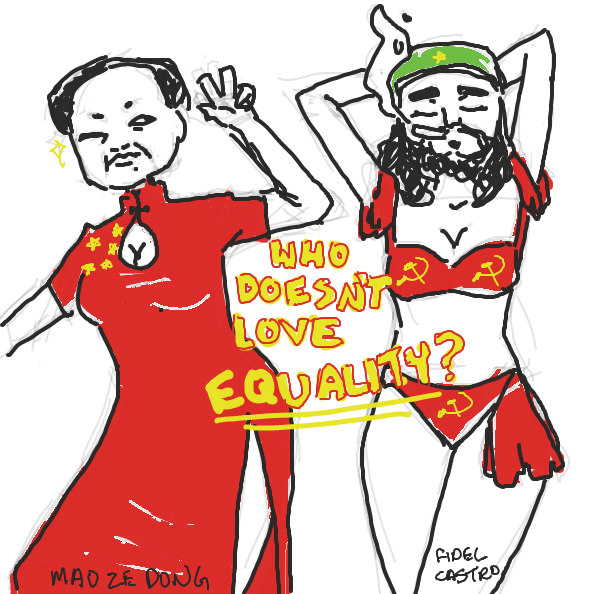 i put too much time into this ._.   ((its actually sad that people actually thinks communism works)) - Online Drawing Game Comic Strip Panel by ironically horny