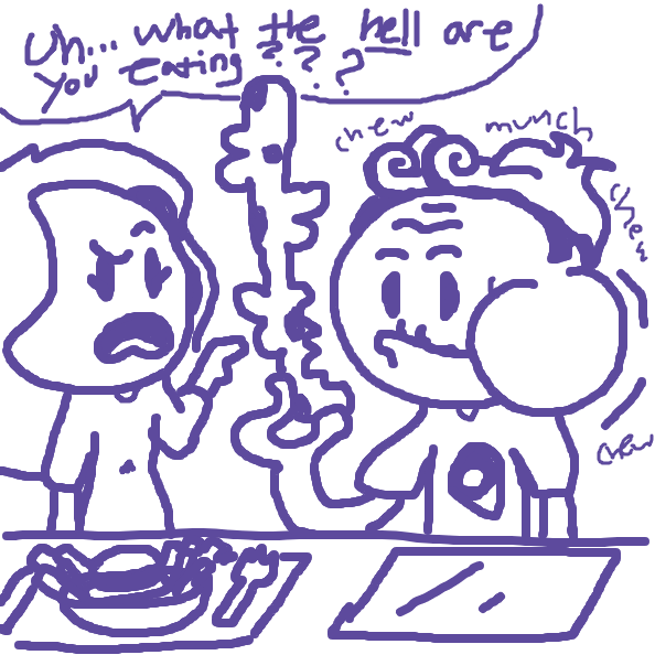 Liked webcomic Mystery food
