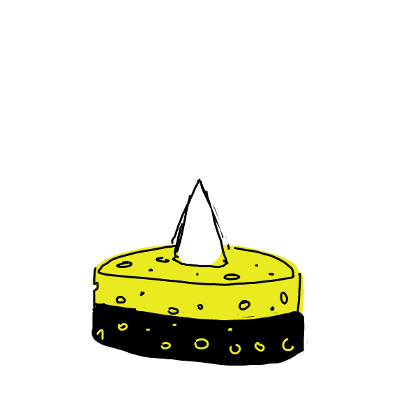 Drawing in Cheese That Makes You Wheeze by Aluminimalism