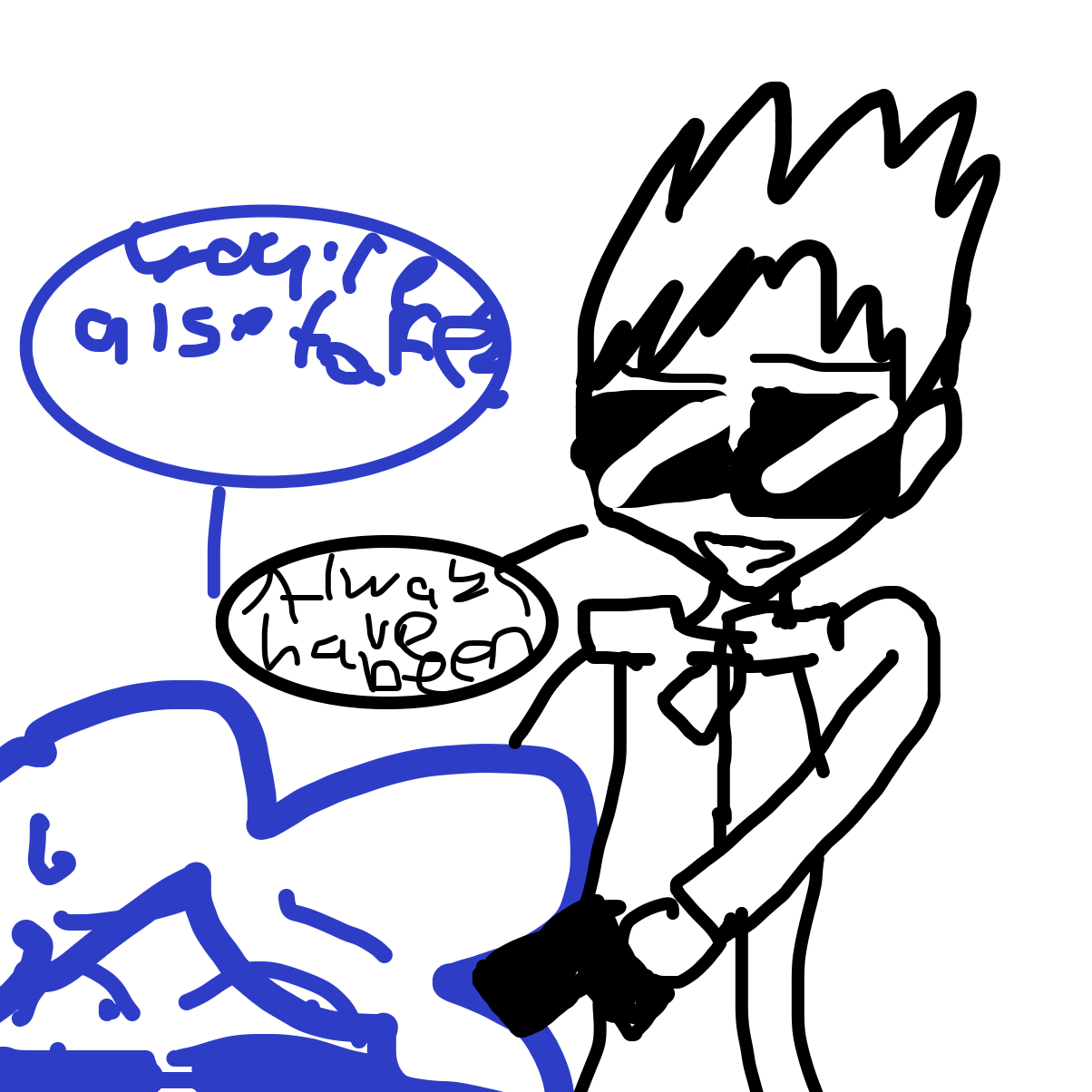 IT ALWAYS HADS BEEN - Online Drawing Game Comic Strip Panel by EmoWeeb_the_Simp