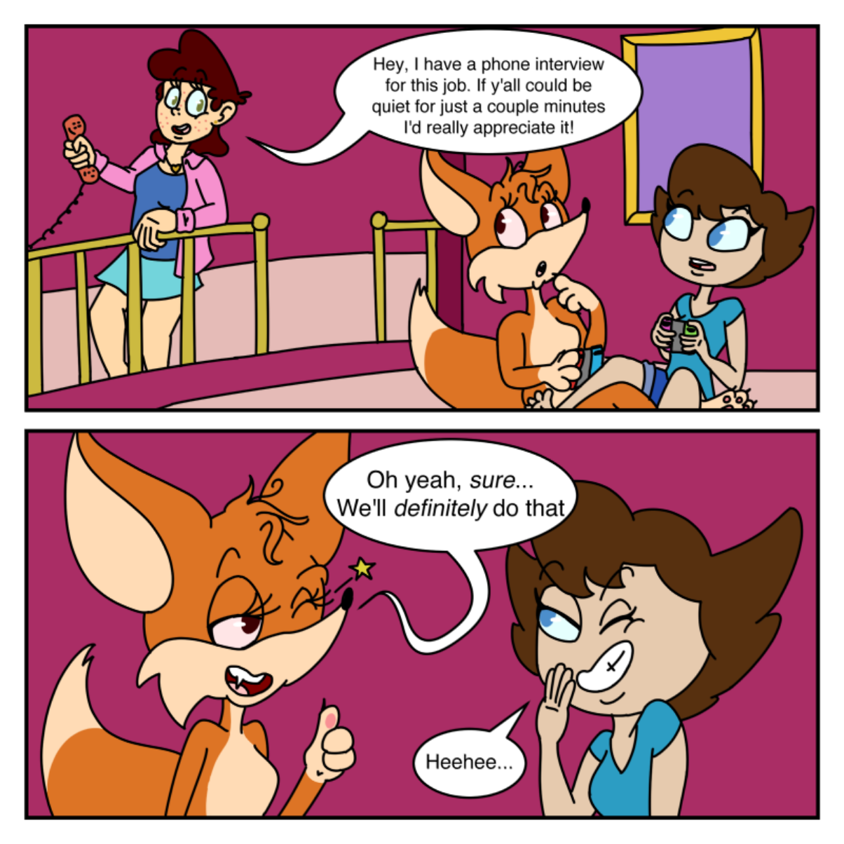  - Online Drawing Game Comic Strip Panel by CherryFlavored