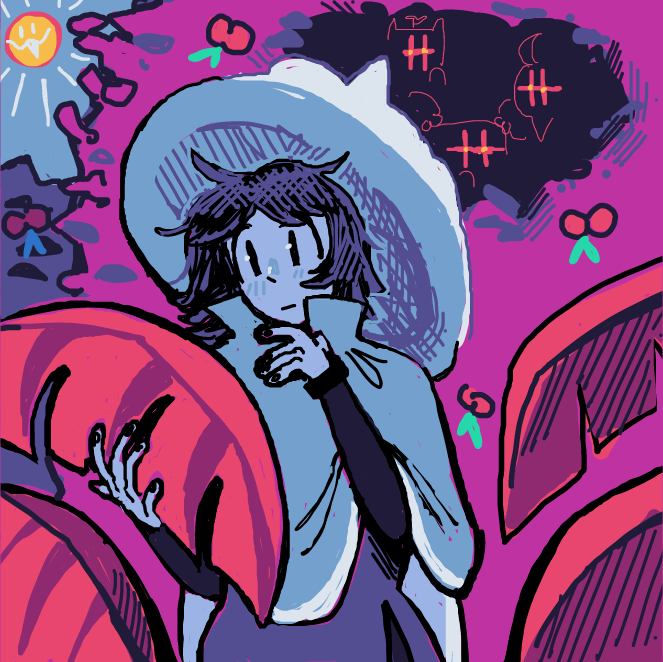 Drawing in Cloud Witch  by Chumky