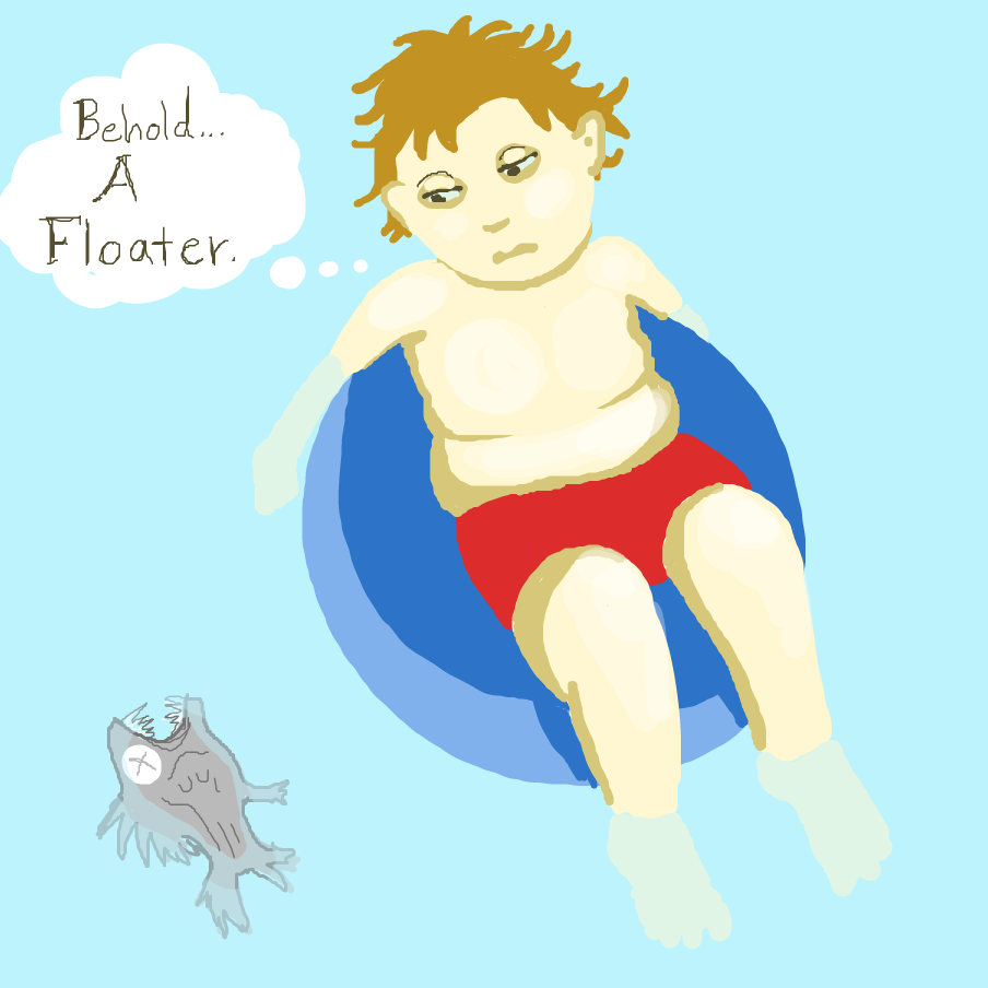 It doth floateth, freed of Earthly cares - Online Drawing Game Comic Strip Panel by TFD