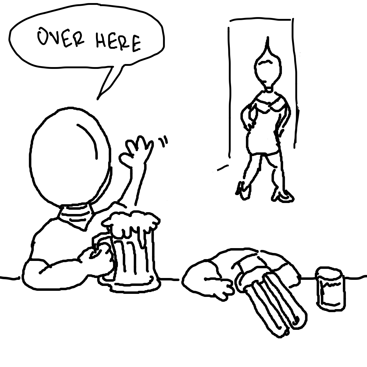 Drawing in Connecting  by rex