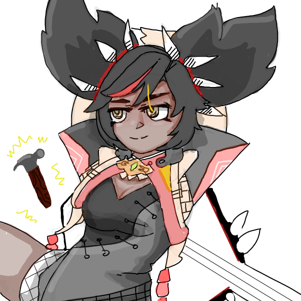 It's HAMMER TIME! oh and Xinyan too.. whatever... - Online Drawing Game Comic Strip Panel by Mothbunita