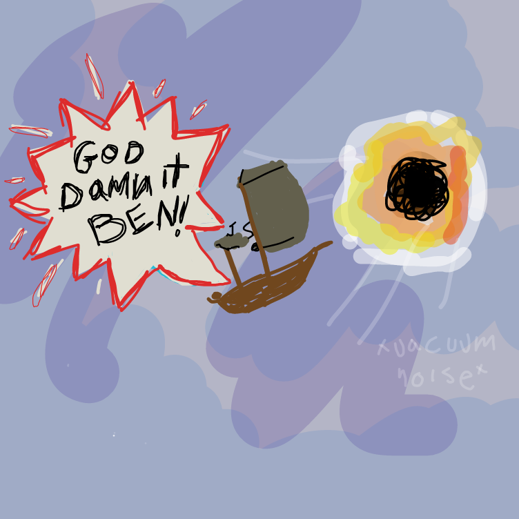 my brain: BLACK HOLE SUN
BLACK HOLE SUN - Online Drawing Game Comic Strip Panel by pantsless dog