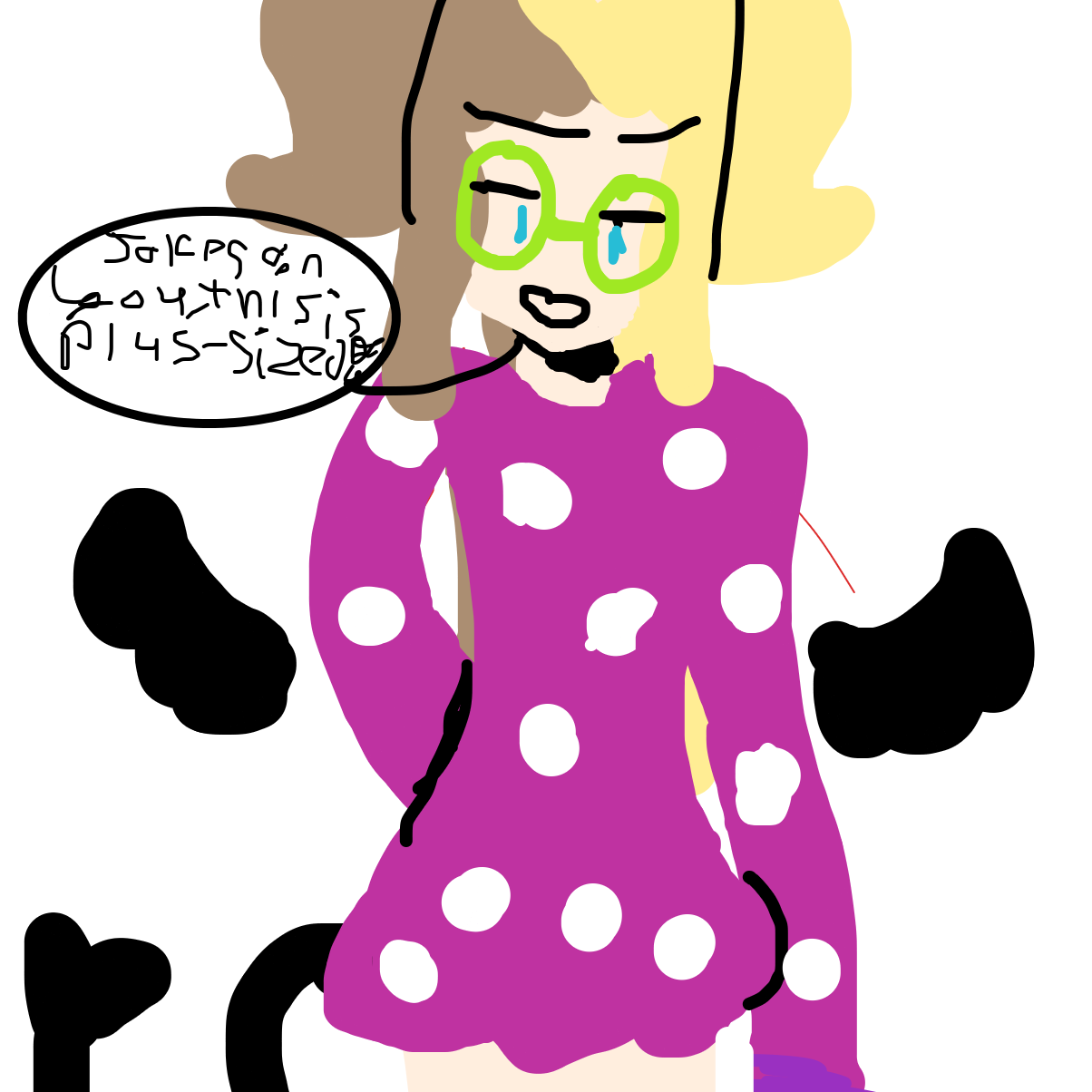 Girls bought it in plus oh damn shes too dangerous to be kept alive! - Online Drawing Game Comic Strip Panel by EmoWeeb_the_Simp