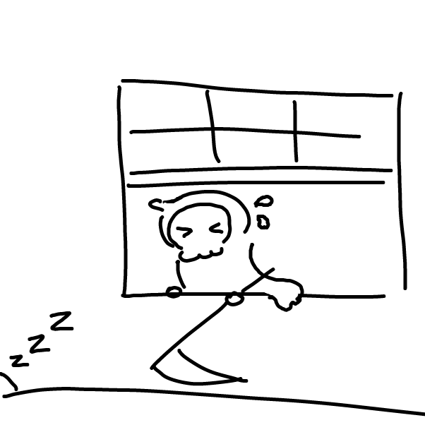 Drawing in Li'l Reaper 2: While U Sleep I Reap by Aluminimalism