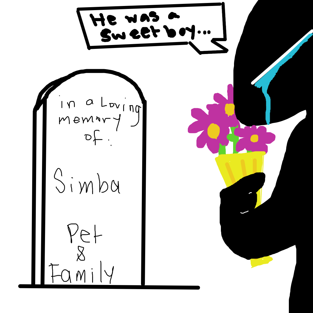 Drawing in Join 4 Funeral Collab for my Friend's cat  by iiRoyalistiCrow