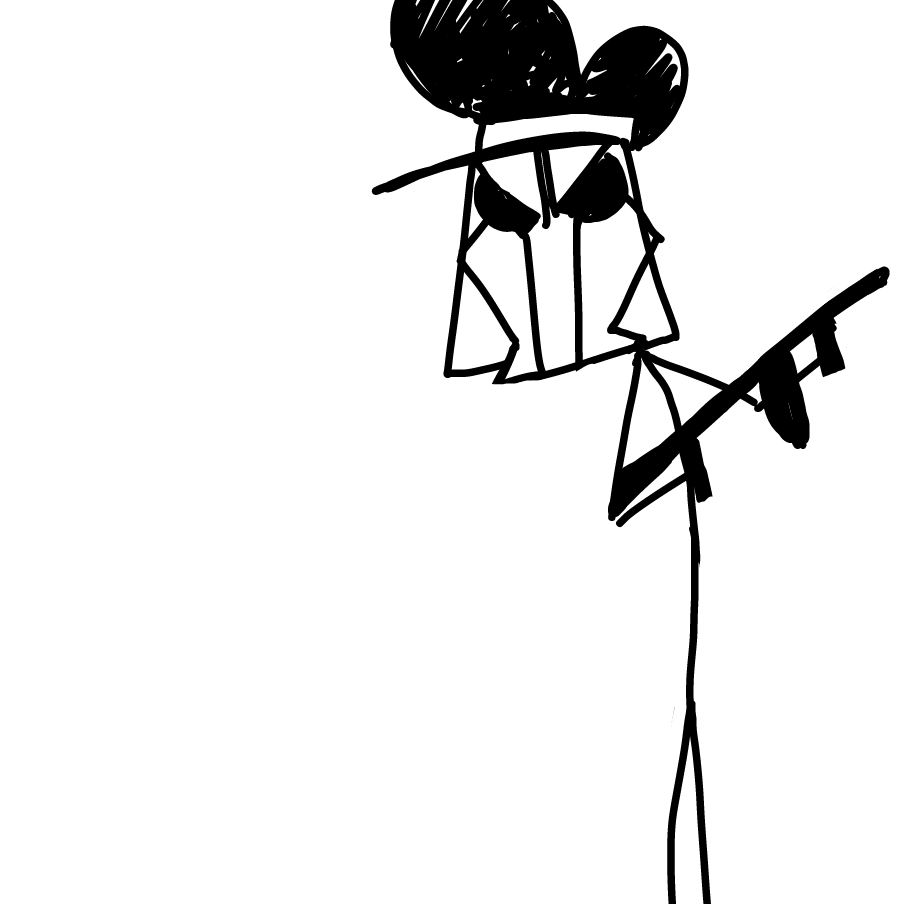 Drawing in you guys as stick people by Bountybooty