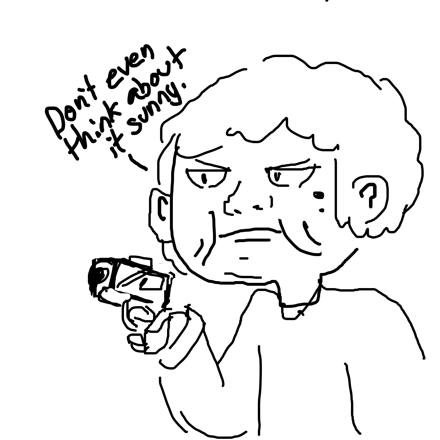 Drawing in Gun grandma  by Juleefish 