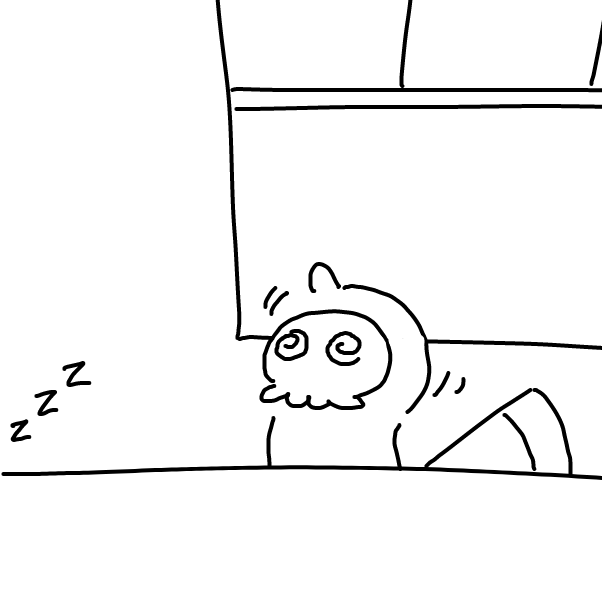 Drawing in Li'l Reaper 2: While U Sleep I Reap by Aluminimalism