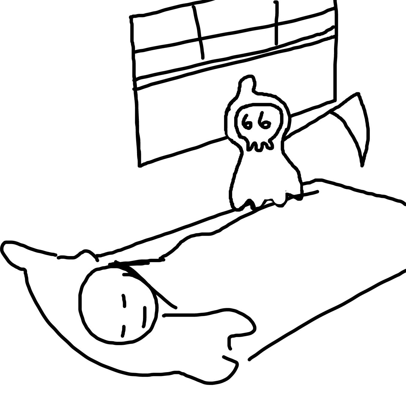 The spots he wants to slice you he is peepin' - Online Drawing Game Comic Strip Panel by TFD