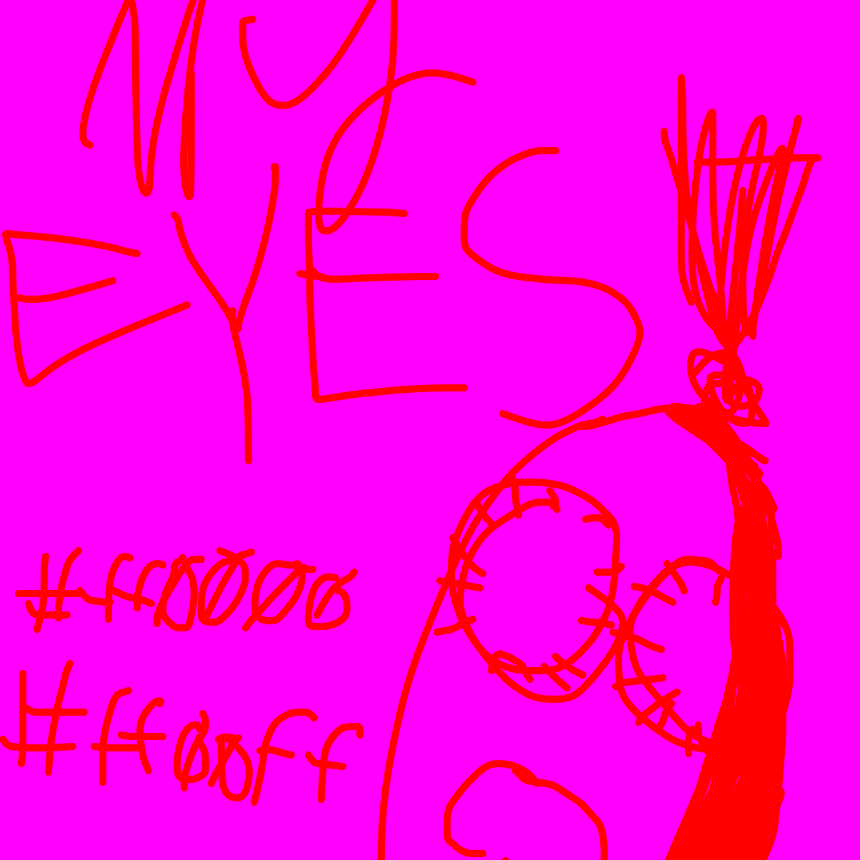 RETINA BURN TIMEEEEE
#ff0000 (red)
#ff00ff (pink)
(Safety note: take often breaks and keep your brightness low :) ) - Online Drawing Game Comic Strip Panel by EmoWeeb_the_Simp