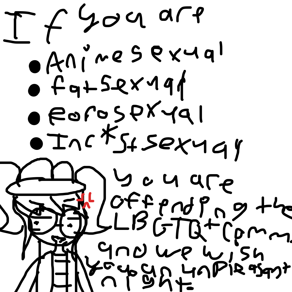 There are many other “weird” sexualities, but just stop with these. - Online Drawing Game Comic Strip Panel by EmoWeeb_the_Simp