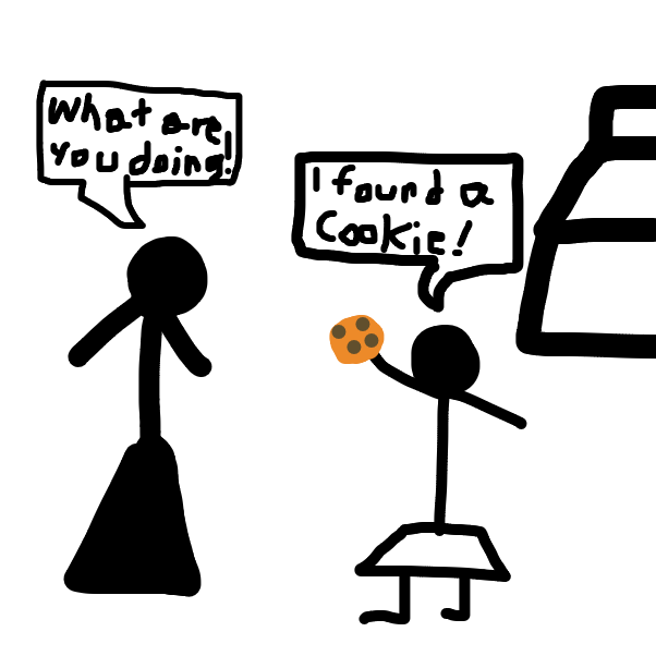 she found cookie - Online Drawing Game Comic Strip Panel by SuperIced3