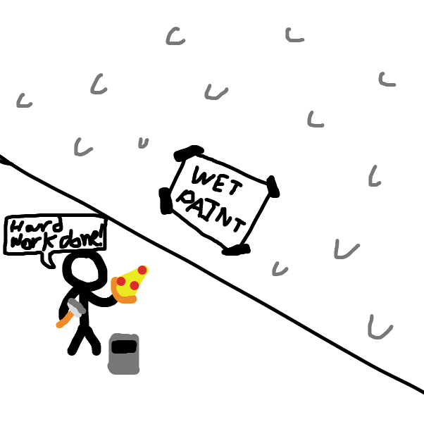 paint drying - Online Drawing Game Comic Strip Panel by SuperIced3
