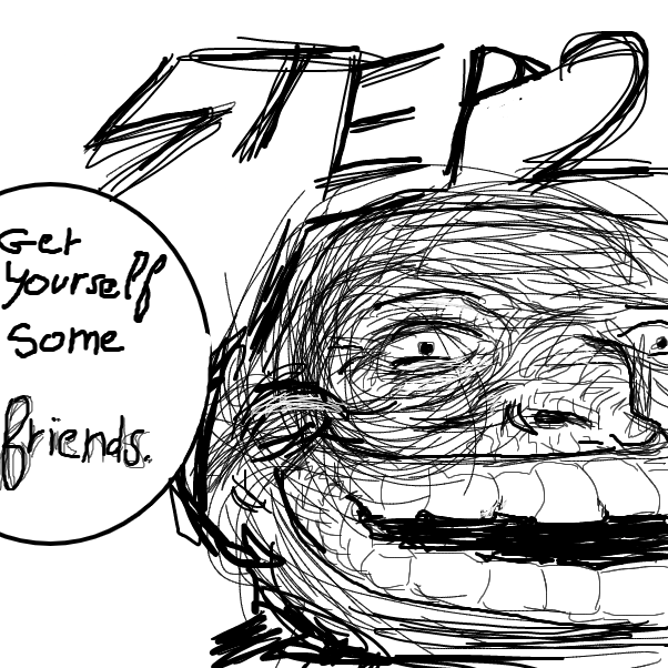 Drawing in How to troll a friend by l’intrus