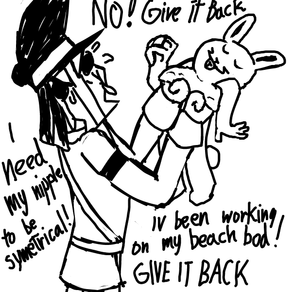 Drawing in got ur nipple by Bountybooty