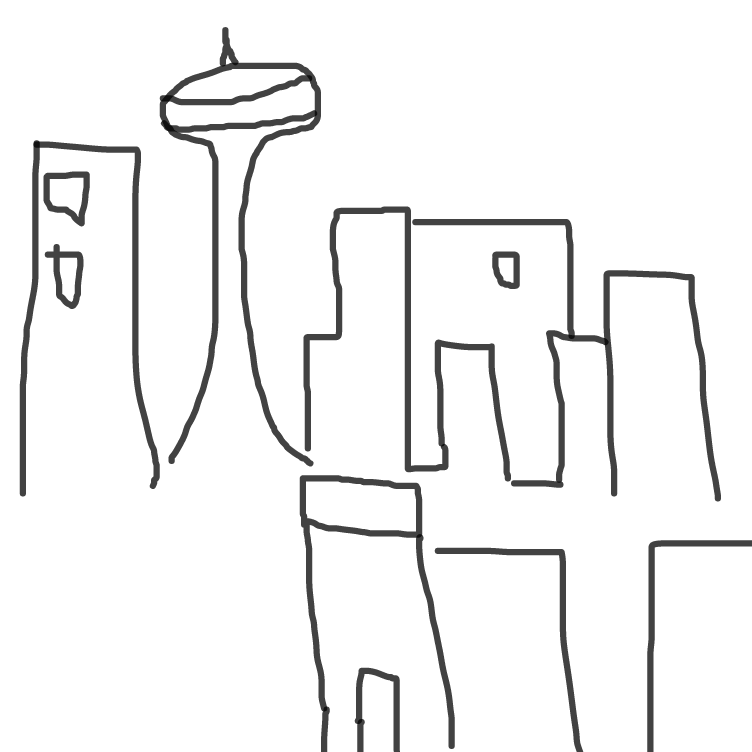 Do a quick cityscape. Maybe yours will be good. :3 - Online Drawing Game Comic Strip Panel by Setin