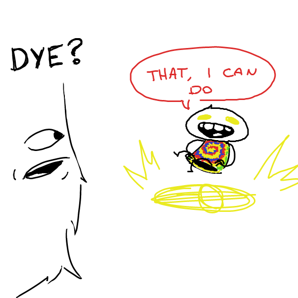 he can dye - Online Drawing Game Comic Strip Panel by Aluminimalism