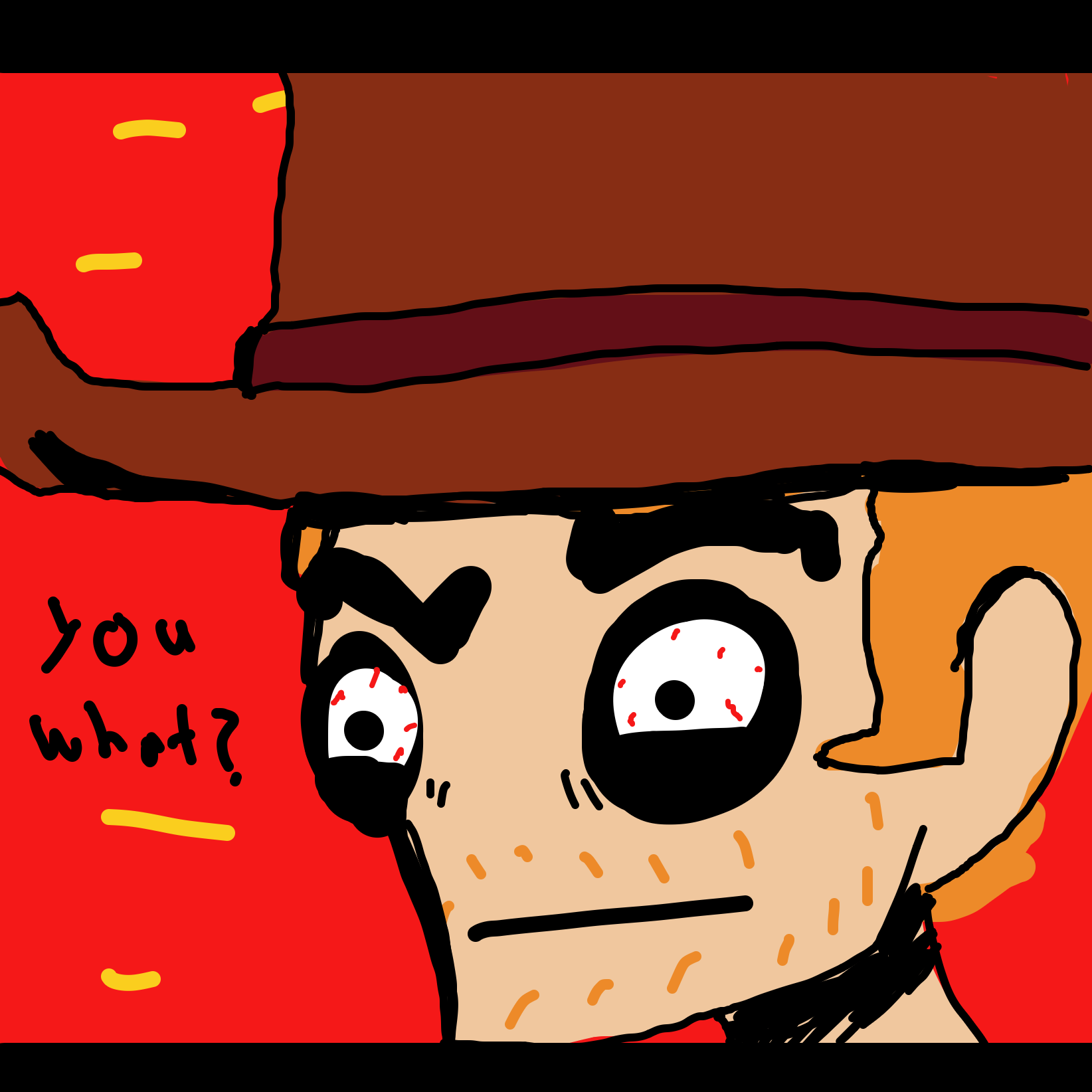 Drawing in Cowboy crap by Missus Abaddon 