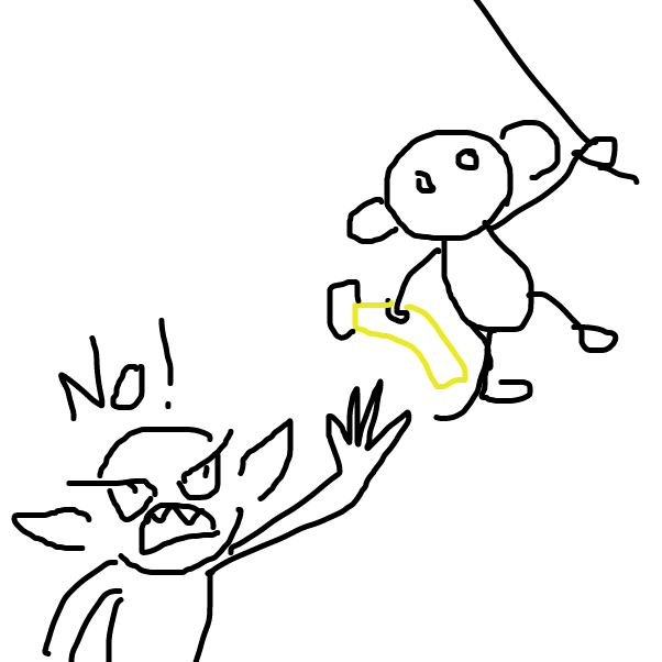 monke - Online Drawing Game Comic Strip Panel by SeanTrunks