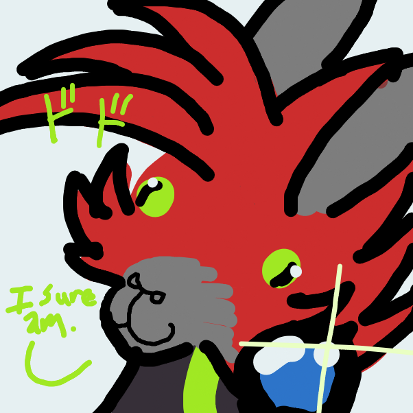 Drawing in Obligatory welcome by jblask