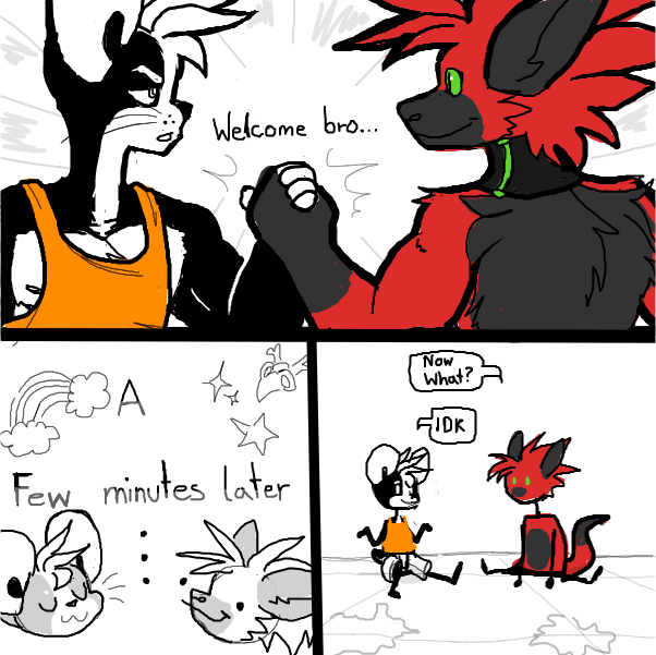  - Online Drawing Game Comic Strip Panel by Sluggishfella