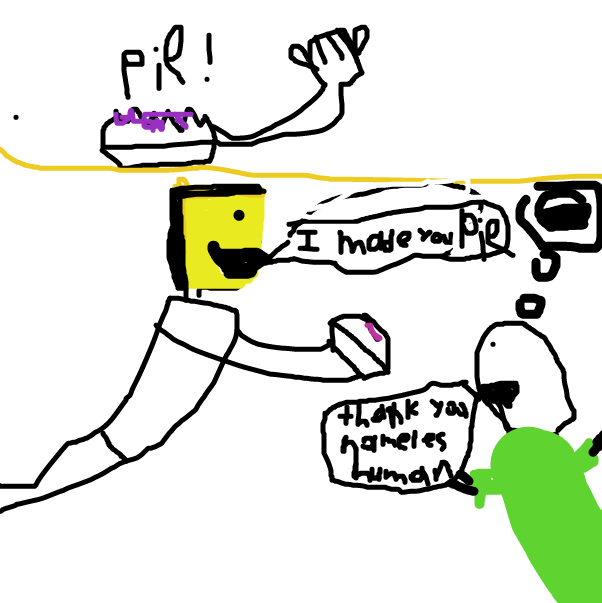 Drawing in pie! by Georgestraton