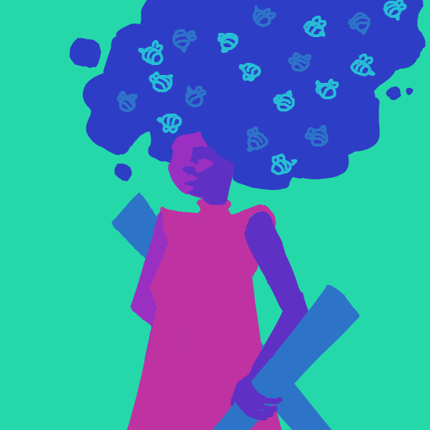 Drawing in Maybe beez by Aluminimalism