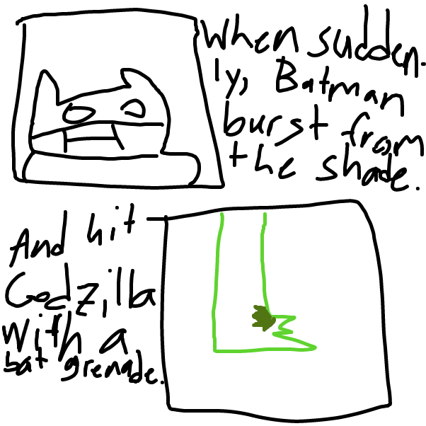 good guys, bad guys, and explosions, as far as the eye can see - Online Drawing Game Comic Strip Panel by Wheaty