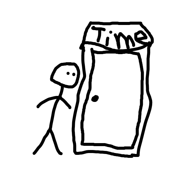 Drawing in time machine by Duncan