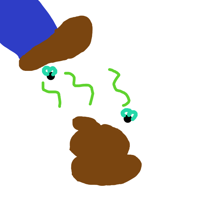 A man is about to step in dog poo - Online Drawing Game Comic Strip Panel by Monkey_HugLuv